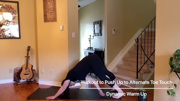 Walkout to Push Up to Alternate Toe Touch