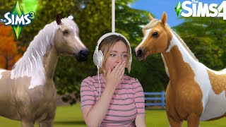 SIMS 3 HORSES VS SIMS 4 HORSES (Full Comparison) | Pinehaven