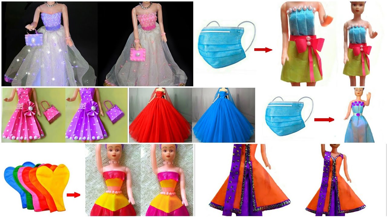 ????????????????????????? ???How to Make Barbie Clothes with Balloons / Outfits  main image 4