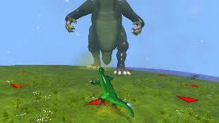 Spore Lizard vs Godzilla