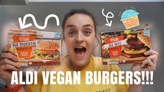 MEAT EATER TRIES ALDI VEGAN BURGERS!