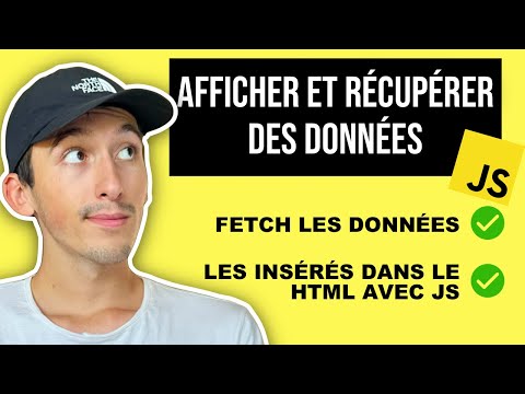 Récupérer et Afficher des Données d’API avec HTML / JavaScript et Fetch