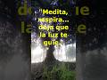 Que has aprendido al meditar? #nature #meditation #viral #shorts