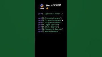 Operators in Python 🐍