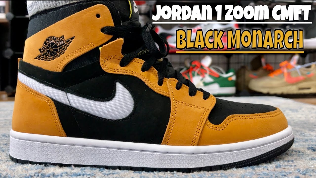 Air Jordan 1 Zoom Air CMFT Black Monarch On Feet Review - YouTube