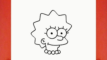 HOW TO DRAW LISA SIMPSON FROM THE SIMPSONS