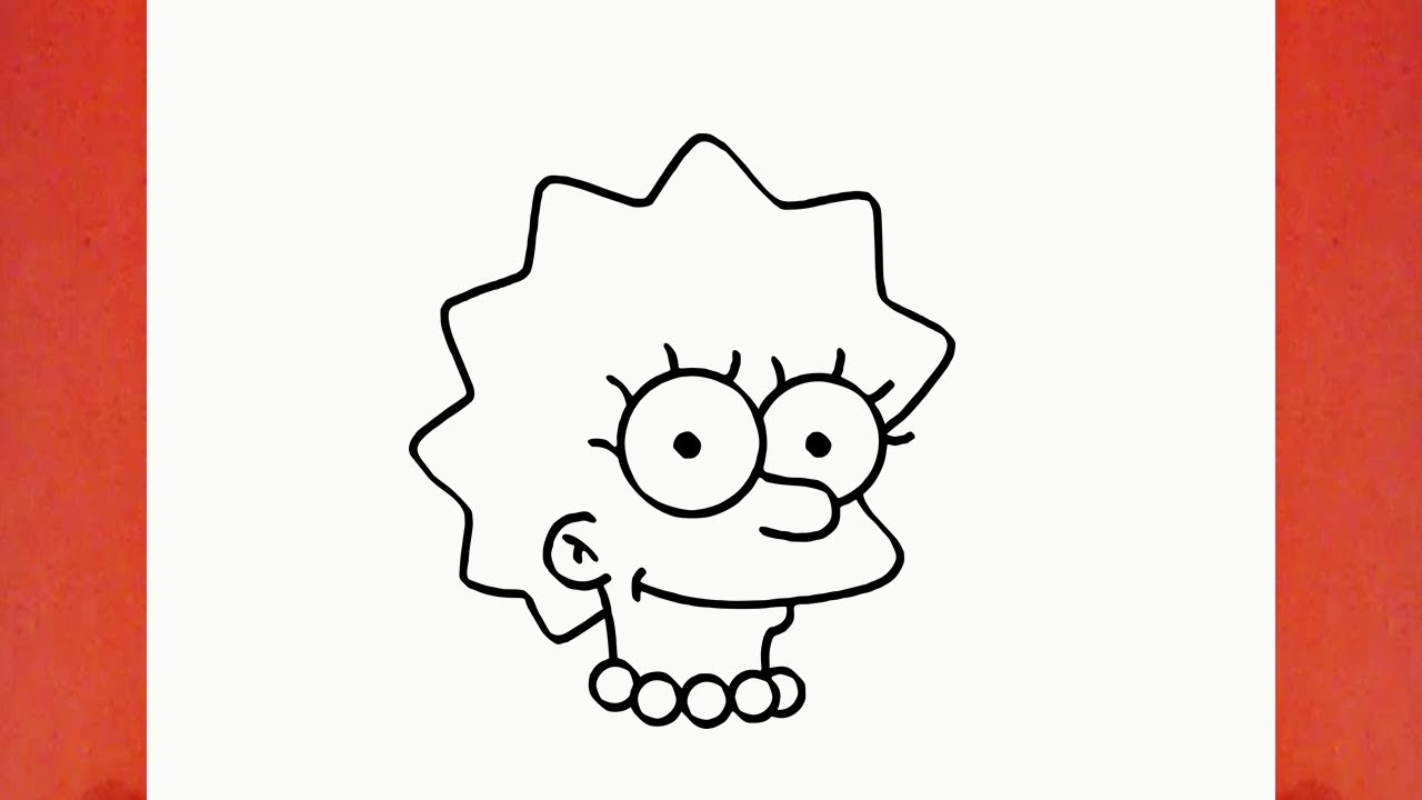 How To Draw Lisa Simpson From The Simpsons