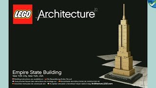21002 LEGO® Architecture Empire State Building consigne de construction de l'archive Brickmanuals