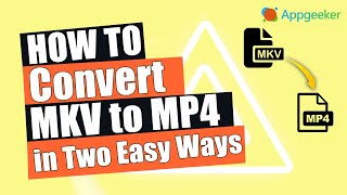 two easy ways to convert mkv to mp4