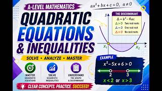 A-Level Mathematics Quadratic Equations and Inequalities Complete Introduction