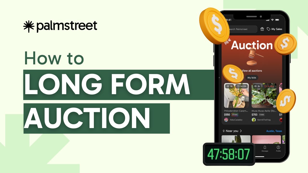 How to: Long Form Auctions on Palmstreet