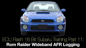 Ecu Flash 16 Bit Subaru Training Pt 11: Rom Raider Wideband AFR Logging | Evans Performance Academy