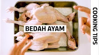 Cara menyembelih ayam secara Islami. 