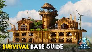 All-in-One Survival Base with HUGE Dino Pen | ARK: Survival Ascended
