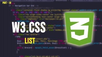 W3.CSS Beginners Tutorial – W3.CSS – LIST.