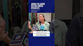 Villagrán afirma que oficialismo permanece unido en Congreso pese a diferencias partidarias.