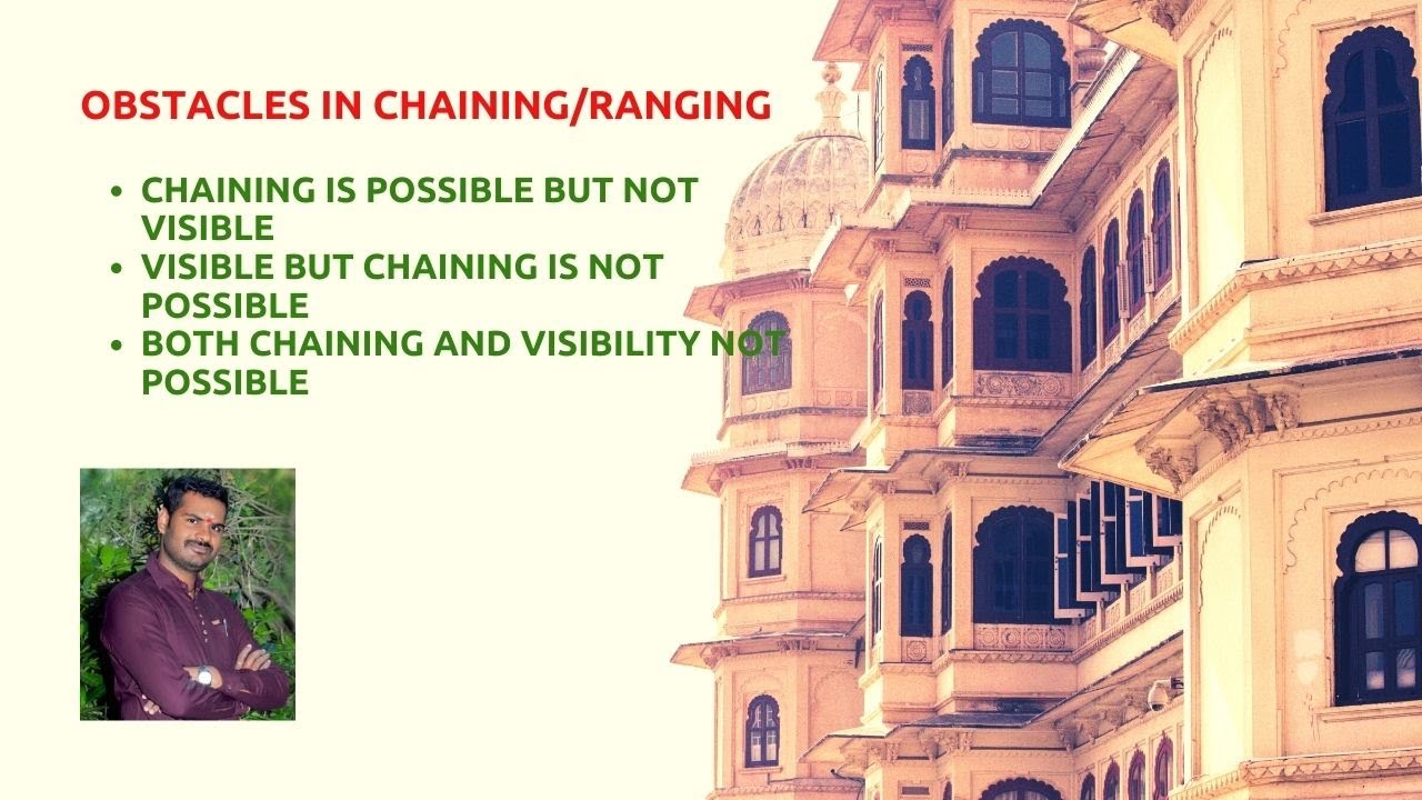 obstacles in chain survey/ranging lecture 13 YouTube