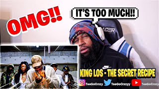GLITCH OVERLOAD!!!! KING LOS - THE SECRET RECIPE FREESTYLE - (OFFICIAL VIDEO) (REACTION)