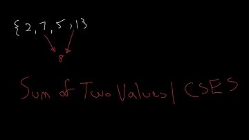 Sum of Two Values | CSES Problem Set