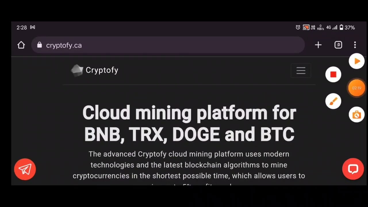 cryptofy.ca | new free cloud mining website 2022 || new cloud mining site 2023 |