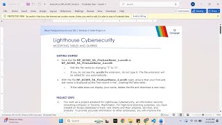 New Perspectives Access 365 | Module 5: SAM Project A Lighthouse Cybersecurity