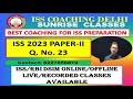INDIAN STATISTICAL SERVICE(ISS)PREVIOUS YEAR SOLUTION Q.NO.  23 2023 PAPER 2 |BEST COACHING FOR ISS