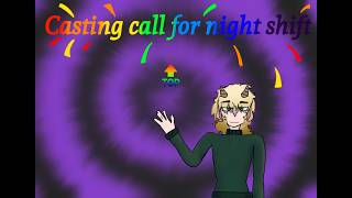 Casting call for Nightshift (closed)