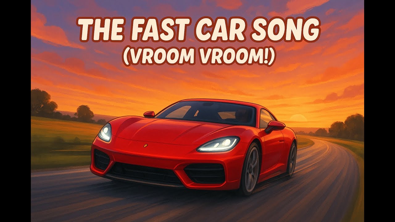The Fast Car Song (Vroom Vroom!) | Zoom Zoom Fun for Kids 🚗💨 # ...