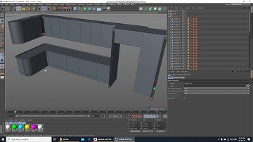 kitchen modeling in autocad and cinema4d Part 6