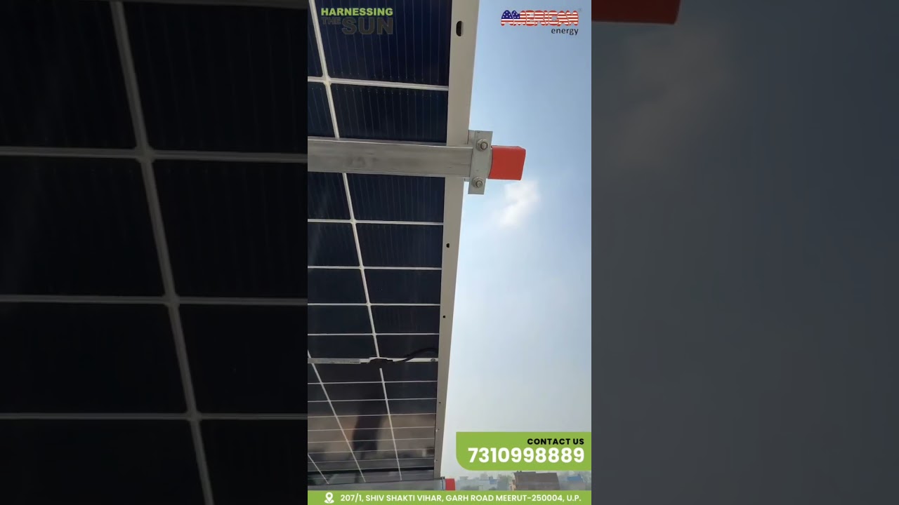 4 KW Solar Plant installed by American Energy in Lohiya Nagar | Meerut
