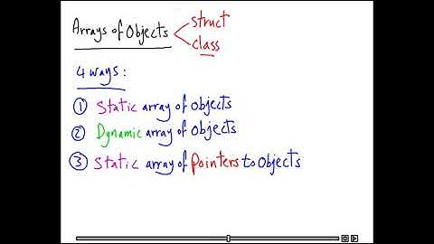 594 Structs and Array of Objects