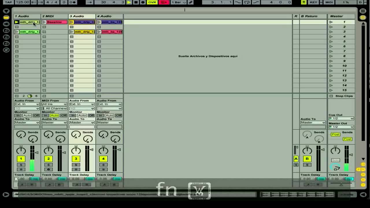 Tutorial Ableton Live 7 24. Clips en la vista Sesion YouTube