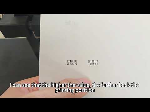 HS800 small character inkjet printer basic printing operation tutorial video