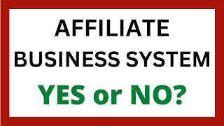 Affiliate Business System: Review thumbnail