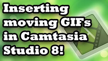 How to insert moving GIFs into Camtasia Studio 8!