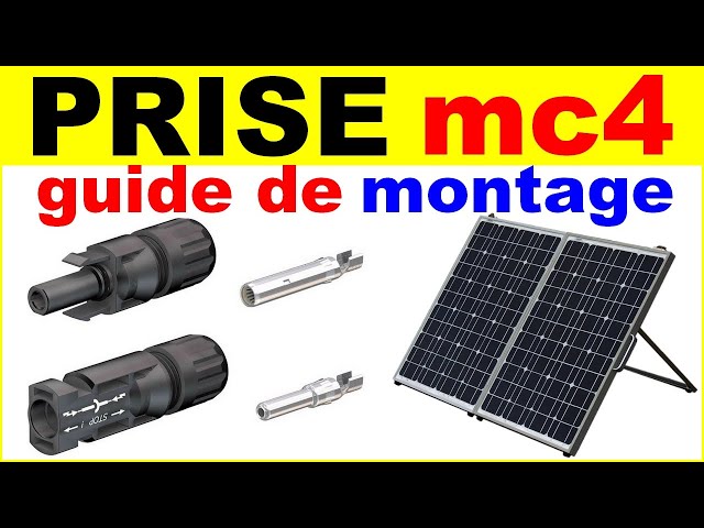 Connecteur prise mc4 pour panneau solaire photovoltaique