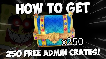 How To Get 250x FREE ADMIN CRATES in Spongebob Tower Defense!