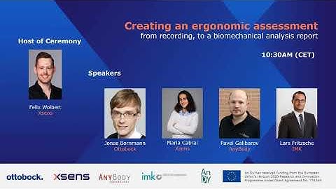 [Webcast] - Creating an ergonomic assessment - from recording to a biomechanical analysis report