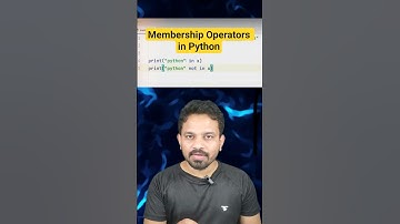 Membership Operators in Python | Learn Python in 30 Days Series | #coding #python #pythonfullcourse