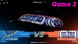 Blues vs Oilers Western Conference Quarterfinals Game 2 | Mock NHL 25 Playoffs