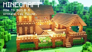 Minecraft: How To Build a Ultimate Oak Survival Farm House