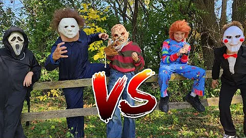 MICHAELS MYERS VS FREDDY KRUGER VS CHUCKY VS GHOSTFACE VS BILLY HORROR DEATH MATCH