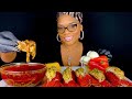 ASMR/MUKBANG | LOBSTER TAILS IN SPICY BUTTER SAUCE | ONLY WATCH ON A FULL STOMACH!!