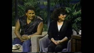 Linda Ronstadt + Aaron Neville  Interview   Tonight Show  2/22/90 part 2 of 2