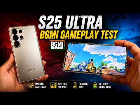 Samsung S25 Ultra BGMI Gameplay Test 🔥 | 120 FPS, Heating & Battery Drain Test!
