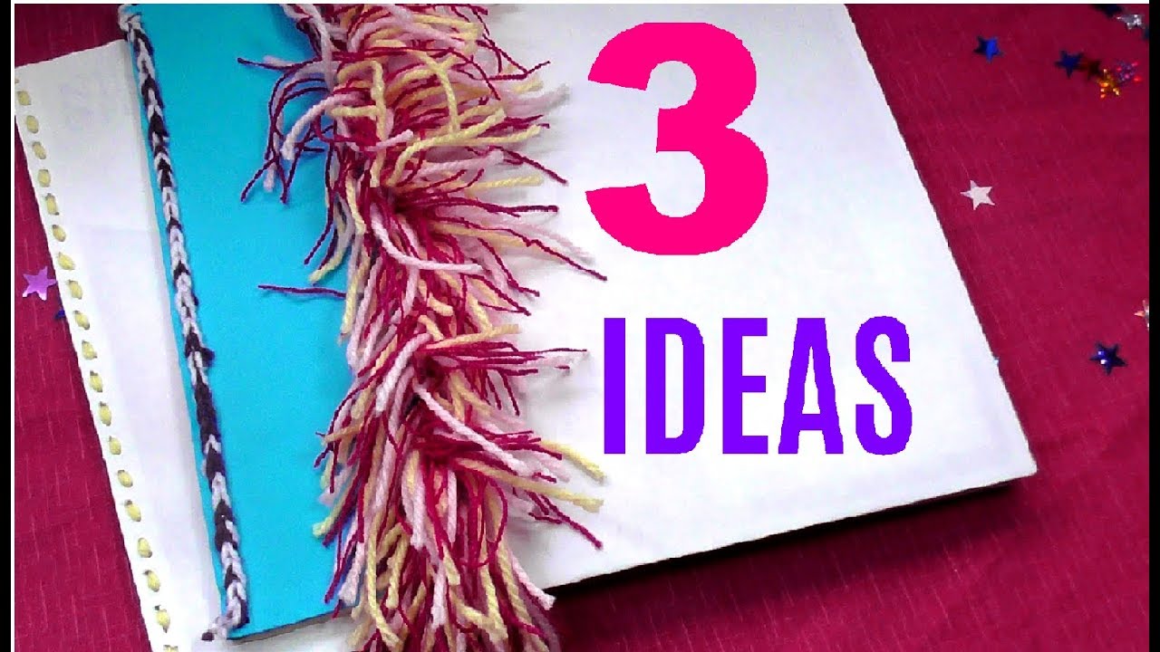 3 FORMAS DE COSER TUS CUADERNOS/LIBRETAS ESCOLARES IDEAS PARA MAMAS