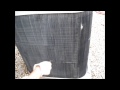 Air conditioner condensor fin straightening and repair