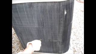 Air conditioner condensor fin straightening and repair