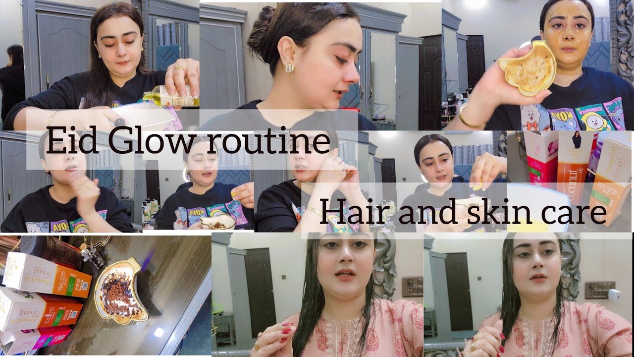 Glowing skin for eid |Glass Skin Routine ✨ My Secret to That Natural Glow & hair care 