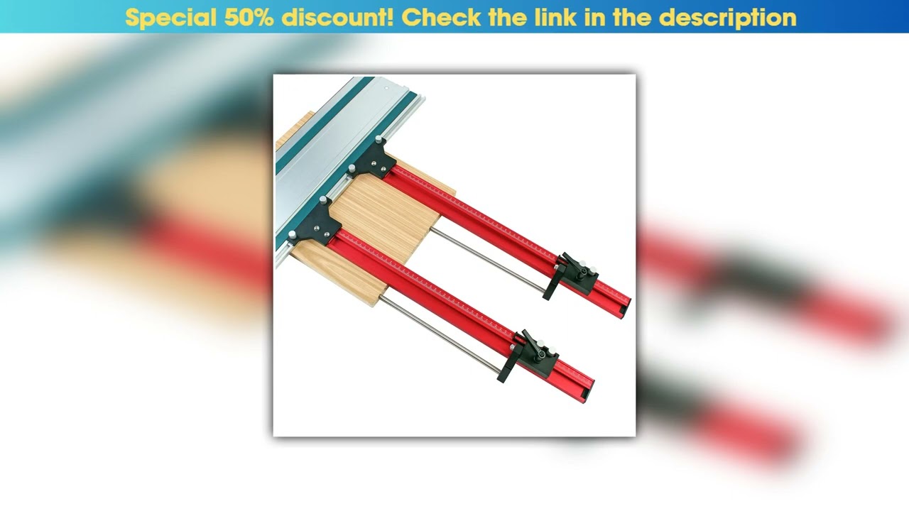 Today Only Parallel Rail Guide System Aluminium Alloy Circular Saw Track Set Fixed Guide Rail Brack